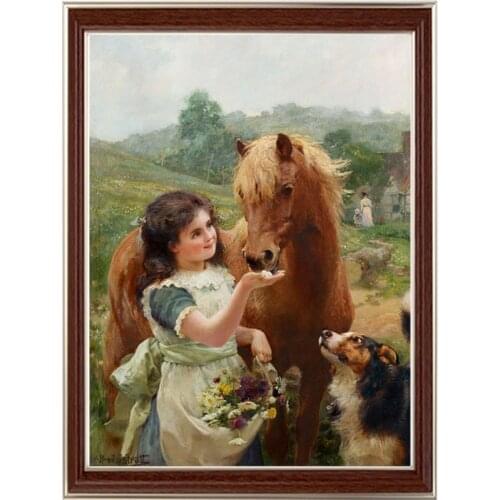 Golden Panno,Needlework,DIY DMC Cross stitch,Sets For Embroidery kit 14ct unprinted cotton thread Sweet Tooth Cross-Stitching