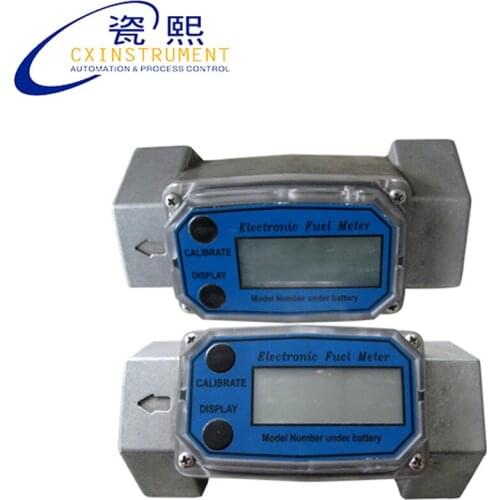 The New Products 3/4'' LCD Display Aluminium Diesel Fuel WL Turbine Flow Meter