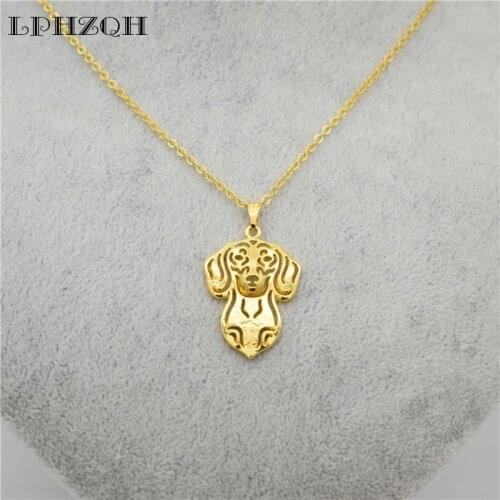 Fashion Dog Dachshund Necklace for Women Choker Pet Charm Jewellery Dackel Teckel Pendant Necklace Delicate Animal Custom Gift