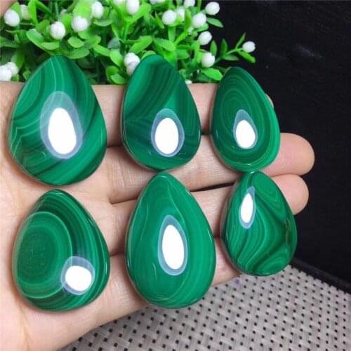 Real Natural Stone polishing green Malachite raw Quartz Stone Pendant for necklace
