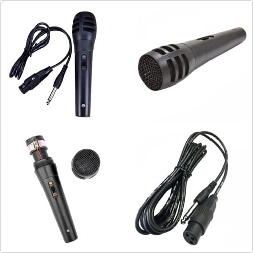 1PC Mic Handheld Pro Dynamic Microphone Handheld Microphone Wired Karaoke USB KTV Player Mic Speaker Record Music Microphones