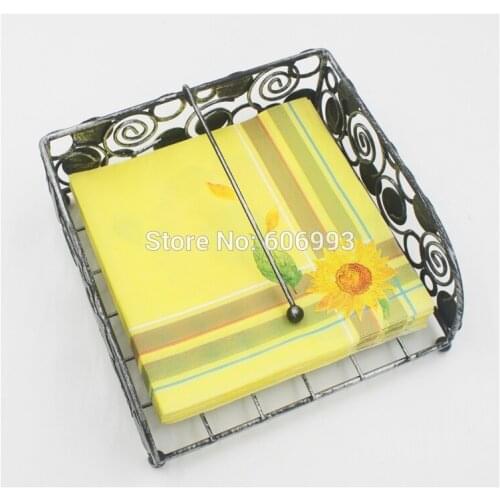 [RainLoong] Printed Feature Napkin Sunflower decoupage Decoration Tissue Servilleta 33*33cm 1 pack (20pcs/pack) UF-20