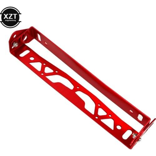 Car License Plate Frame Universal Aluminum Power Racing JDM Styling Rotating Number License Plate Frames Tag Holder Adjustable