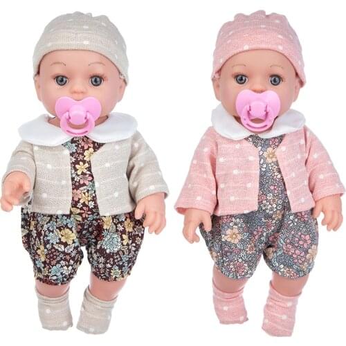 30cm Reborn Baby Simulation Doll Vinyl Newborn Baby Doll Realistic Soft Dolls Lifelike Toy for Kids Toddler Gift Play House Game