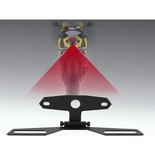 Motorcycle Adjustable Folding License Plate Holder Motorbike Tail Rear Light Bracket Mount Support For dual sport applications