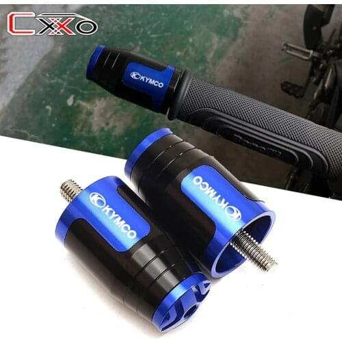 Motorcycle CNC Handlebar Grips Handle Bar Ends plug For KYMCO Downtown 125 200 250 300/i 350i k-xct 300 Xciting 250 300 400/i