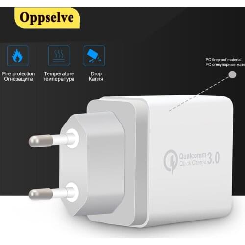 3 Port USB Charger Quick Charge 3.0 Port USB Charger Fast Charging Wall Adapter For iPhone Xiaomi Samsung Mobile Phone Charger