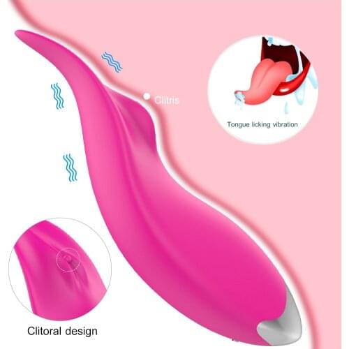 Clitoral Stimulator Portable Panty Vibrator Tongue Licking Invisible Vibrating Eggs 9 Speeds Vagina Vibrator Sex Toys for Woman