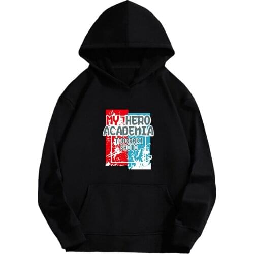 Anime Hoodies My Hero Academia Bakugo Katsuki Hooded Sweatshirt Men Women Fashion Streetwear Cosplay Pullover