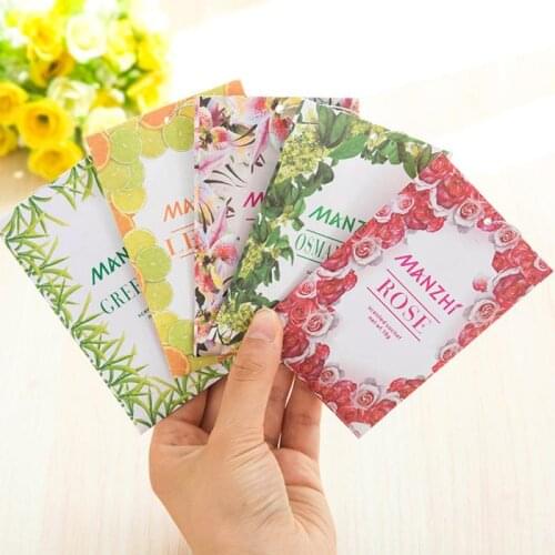 1PCS Home Fragrance Sachet Bag Natural Grain Scented Wardrobe Deodorant Air Freshener Colorful Printed Package 8 Flavors