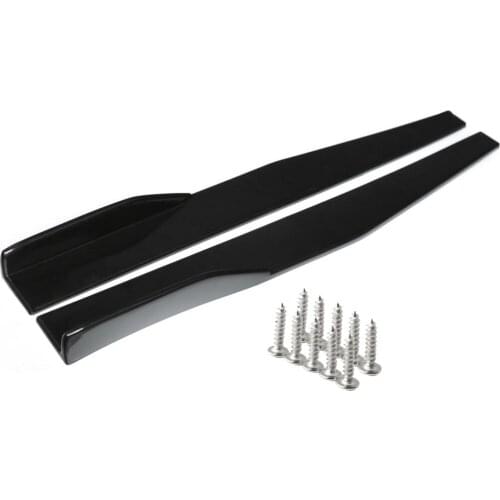 2pcs 29.5'' Car Body Side Skirts Strake Extension Splitters Moulding Trim