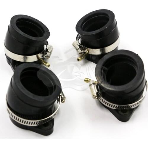 4pcs Motorcycle Carburetor Intake Manifold Interface Adapters Fit for Yamaha XS1100 1978 - 1982 XS 1100 1979 1980 1981