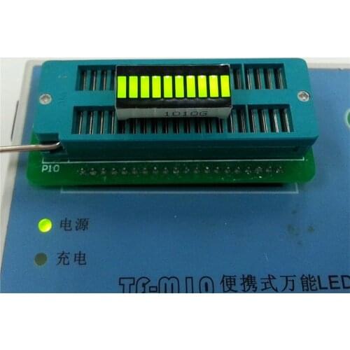 5pcs 10 segment light bar digital display green high quality display light bar CL1010G digital tube 10 segment 25x10mm green LED