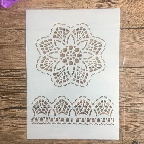 A4 29 * 21cm flower Mandala DIY Stencils Wall Painting Scrapbook Coloring Embossing Album Decorative Paper Card Template