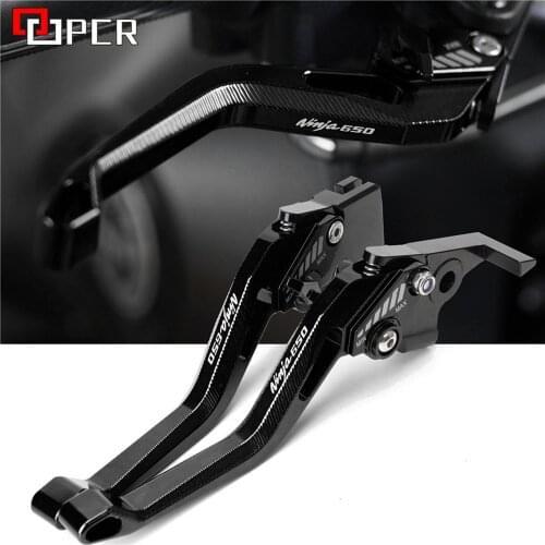 Motorcycle CNC Accessories Short Adjustable Brake Clutch Levers For Kawasaki NINJA650 NINJA 650 2017 2018 2019 2020
