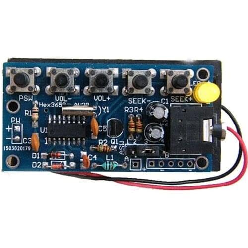 Wireless Stereo FM Radio Receiver Module PCB DIY Electronic Kits 76MHz-108MHz Environmentally friendly materials
