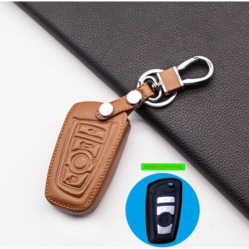 Hot Sale leather fob key case cover protect skin for BMW F10 F20 F30 Z4 X1 X3 X4 M1 M2 M3 E90 1 2 3 5 7 SERIES Remote keyless