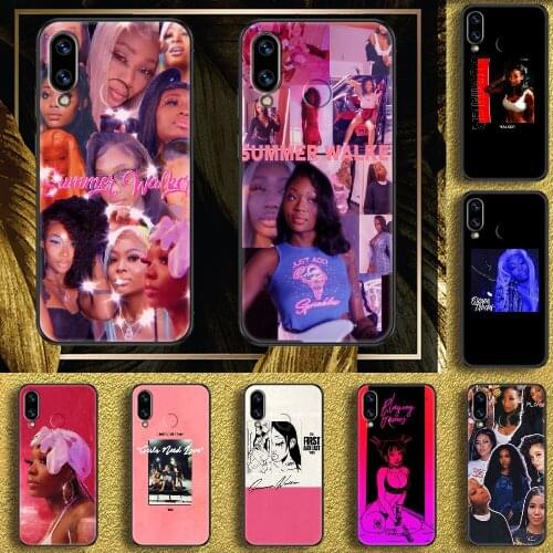 R&B Summer Walker Phone case For Huawei Honor 6 7 8 9 10 10i 20 A C X Lite Pro Play black trend cover art waterproof painting