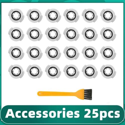24 Pcs Water Tank Filter per Pack For Xiaomi Roborock Robot 1/2 Generation S60 S65 S50 S51 S55 T4 T6 E20 E25 Vacuum Cleaner