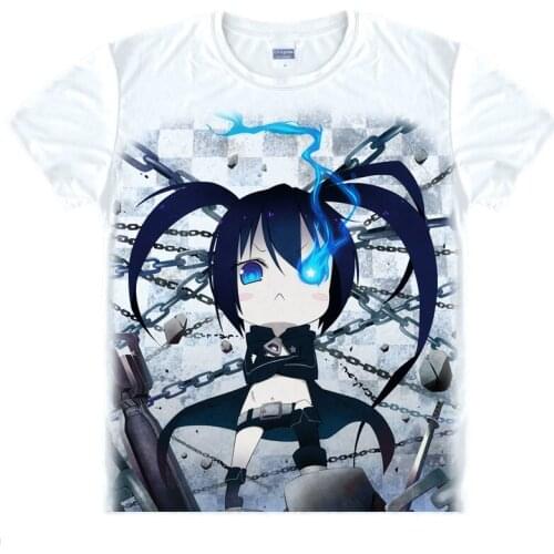 Black Rock Shooter Mato Kuroi Anime gifts Christmas T shirts Japanese anime shirt 3d print Cosplay tshirt Mens t-shirt Camisetas