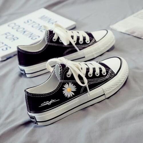 Hook Loop High Quality Women Canvas Shoes Basic Mixed Color Low Top Women Casual Shoes Green Flats for Girls