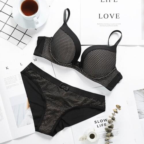 Lilymoda Women Sexy Push Up Bra Briefs Sets High Quality Female Brassiere Underwear Seamless Panties Lingerie Set New Arrivals