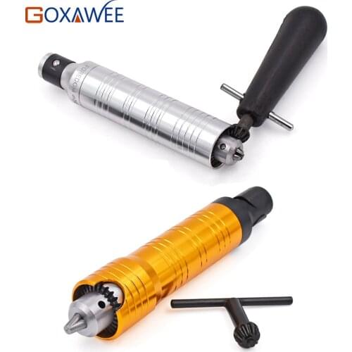 Power Tools Accessories Electric Drill Handpiece Stainless Steel Handle 6mm Chuck Mini Grinding Mill Drill Handle