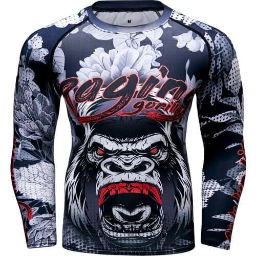 Cody Lundin High Quality Autumn Casual Rashguard O-Neck Long Sleeve Climbing Print T-Shirt for Men