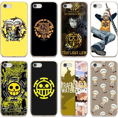 Soft TPU Cover For Samsung Galaxy A10 A40 A50 A70 A3 A5 A7 A9 A8 A6 Plus 2018 2015 2016 2017 anime one piece trafalgar law