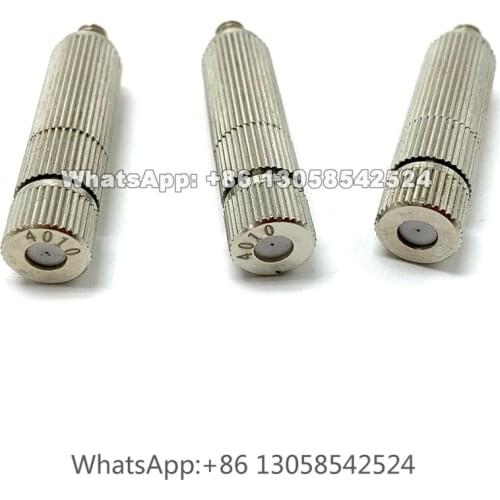 Nickel Plated Brass Nozzle, 3/16” Water Spray Fog Nozzle for High Pressure Outdoor Cooling System, Misting Garden Nozzle