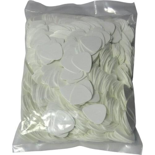 Wholesale 1000pcs Medium 0.71mm Blank Guitar Picks Plectrums Celluloid Solid White