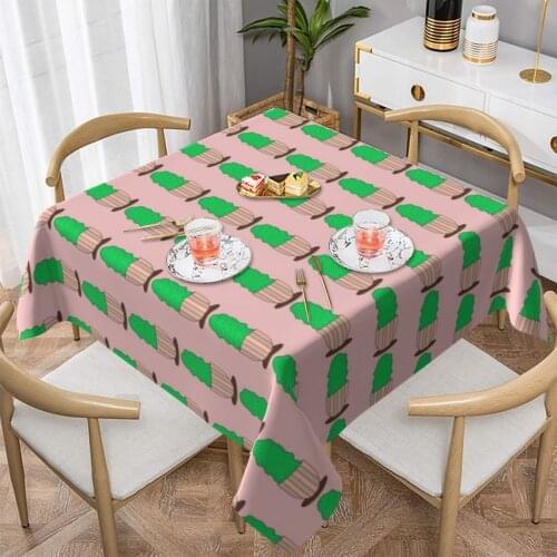 Cactus Tablecloth Protection Wedding Table Cover Vintage Print Polyester Wholesale Table Cloth