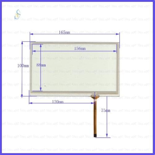 ZhiYuSun 165mm*100mm KDT-6849 7inch Touch Screen glass resistive USB touch panel overlay kit 165*100 TOUCH SCREEN