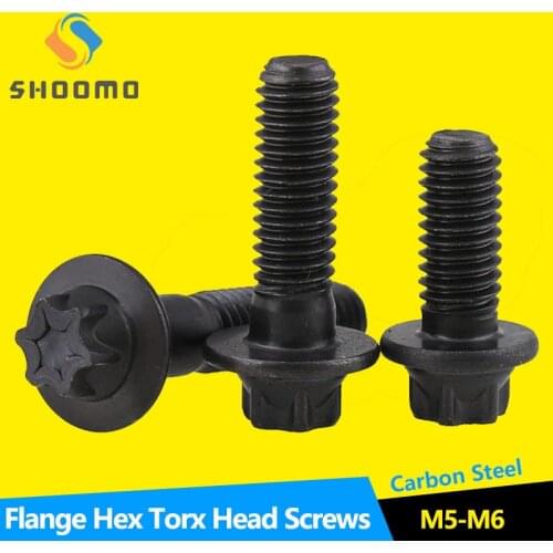Torx Hexagon Head Screws Flange Head Bolts Hex Screw Assortment Torx-Head Screw Flange Head Torx Hexagon Carbon Steel Custmize