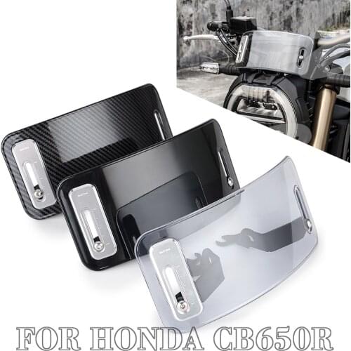 For HONDA CB650R Windshield CB 650 R Windscreen with Mounting Bracket 2019 2020 CB650R CB 650 R Wind Deflectors Accessories