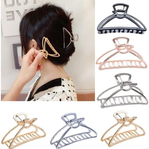 Alloy Geometric Hair Clips Girls Hair Claws Hair Clamps Women Hairpins Barrette Crab Hair Accessories