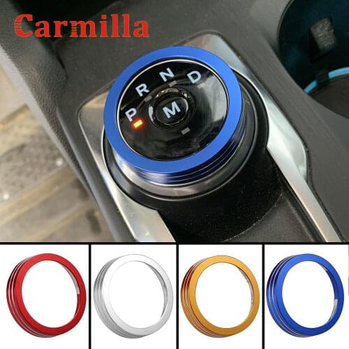 1Pc Car Gear Head Shift Knob Cover Fit For Ford Focus 4 MK4 2019 2020 Interior Accessories Auto Shift Knob Circle Trim Parts