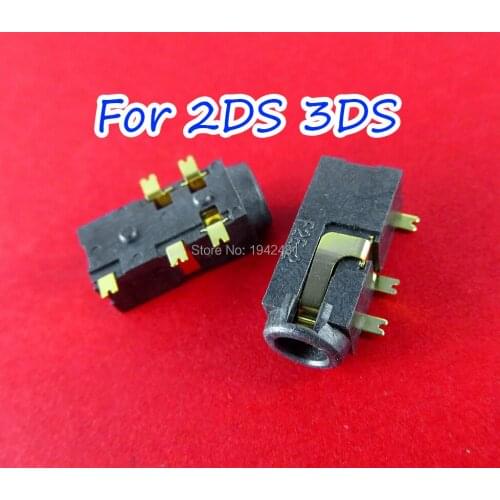 1pcs Original earphone jack socket for 3DS for 2DS for Nintendo 2DS 3DS Replacement headphone dock connector