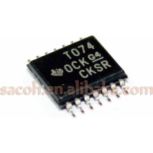 10PCS/lot New OriginaI TL074CPWR TL074CPW TL074CPWLE T074 TL074 TSSOP-14 Operational amplifier