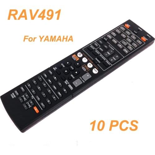 10 PCS Replacement RAV491 ZF30320 Remote Control For YAMAHA HTR-4066 RX-V475 AV Receiver Radio TV REPLACE RAV375 RX-V375 RAV494