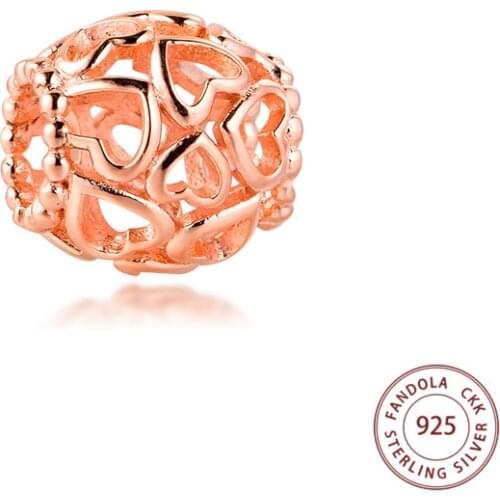 100% 925 Sterling Silver Open Your Heart Charms Fits Original Bracelet Beads for Women DIY Jewelry Making Berloque