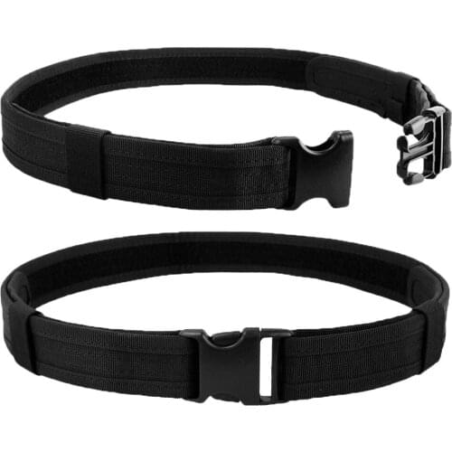 155cm Tactical Belt with Quick Release Buckle Adjustable Military Heavy Duty Belt Combat Waist Belt Hunting Accessories for Man