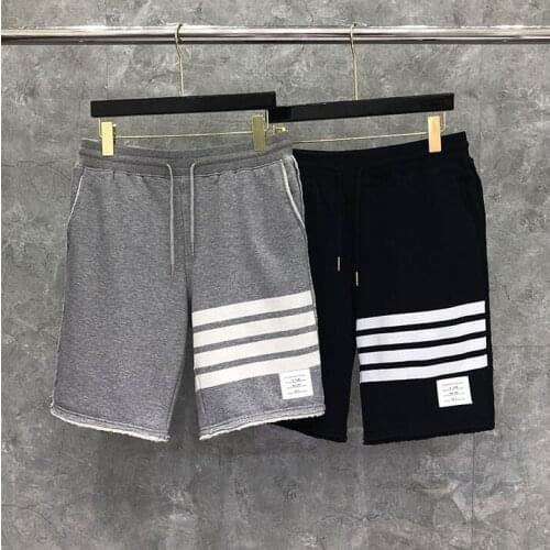 2021 Fashion Brand Casual Shorts Men Women Summer Cotton Sports Trousers Keen Length Striped Tasse Jogger Track Pants