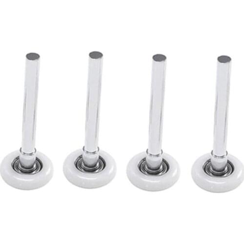 Hot 4Pcs Heavy Duty Nylon Garage Door Roller Wheel Ball Sealed Bearing 105mm 2 Inch Nylon & Steel Wheels