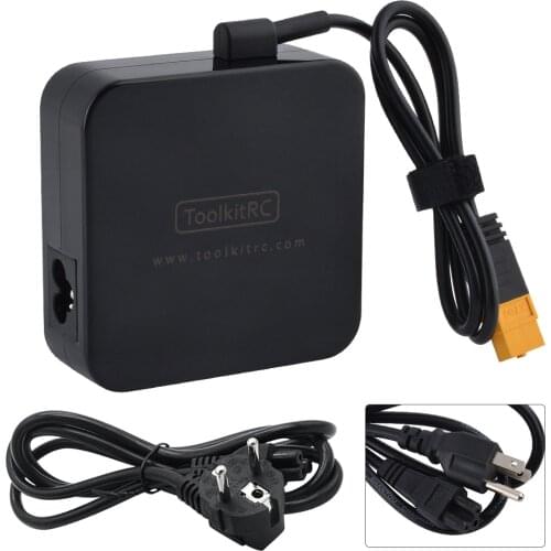 ToolkitRC ADP100 20v 5A 100W 50-60HZ 1.5A AC To DC Power Adapter Output Power XT60 Plug for RC Battery Charger Balance