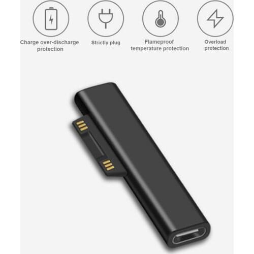 15V Type-C Adapter Practical Convenient Converter For Surface Laptop Charging Adapter Type-c Female To Magnetic