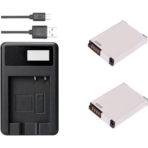 2XSLB-11A SLB11A 11A Battery+LCD USB Charger for Samsung TL500 WB100 WB1000 WB5000 WB5500 WB610 WB650 WB650 WB660 WB700