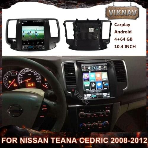 10.4 Inch Car Radio for Nissan teana Cedric 2008-2012 Android HD Screen auto Receiver Multimedia Player GPS Navigation Head Unit
