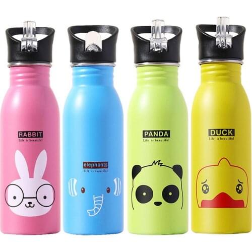 Water Bottle for Children Stainless Steel Sports Bottles American Style