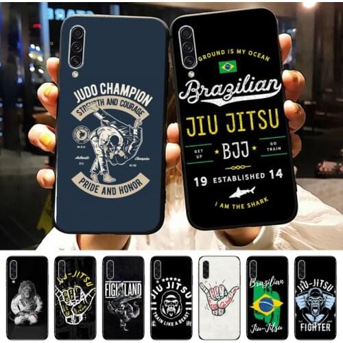 Judo Jiu Jitsu BJJ pattern Phone Case For Samsung galaxy A S note 10 7 8 9 20 30 31 40 50 51 70 71 21 s ultra plus